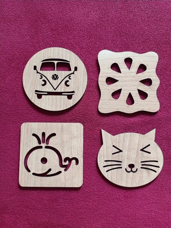 Designer Cut Coasters Laser Cut Design Files