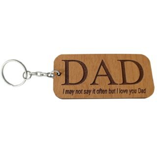 dad key chain laser cut file