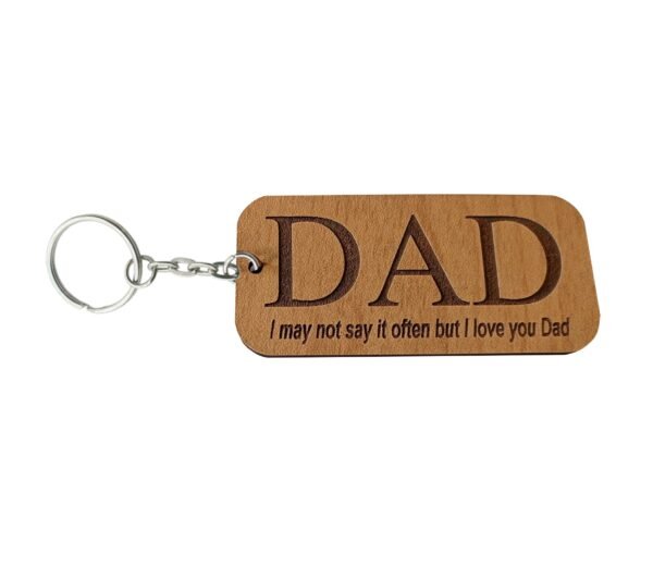 dad key chain laser cut file