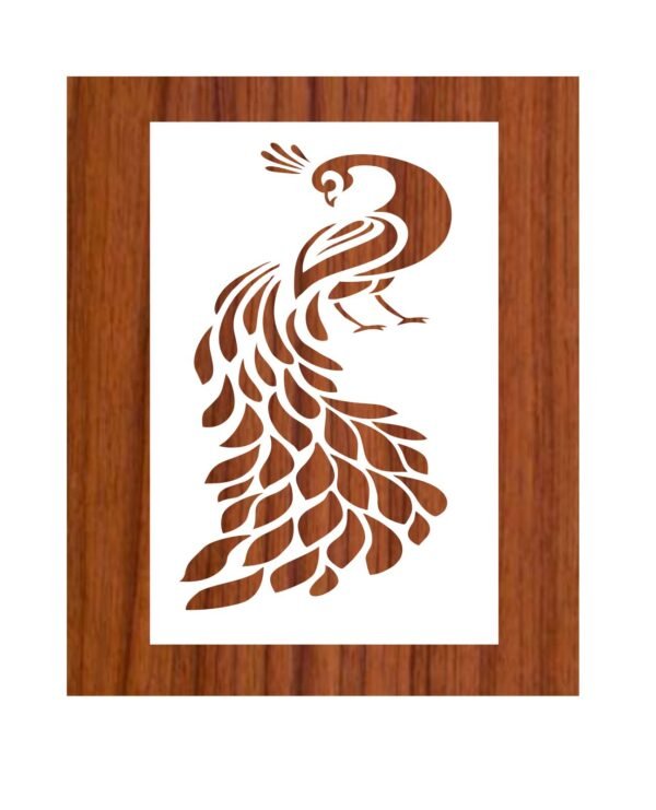 peacock laser cut file