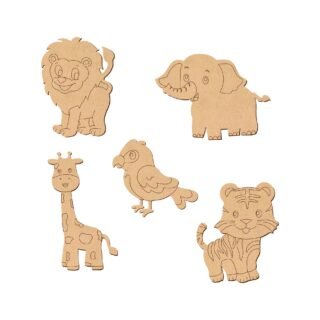 Laser cut premarked animals