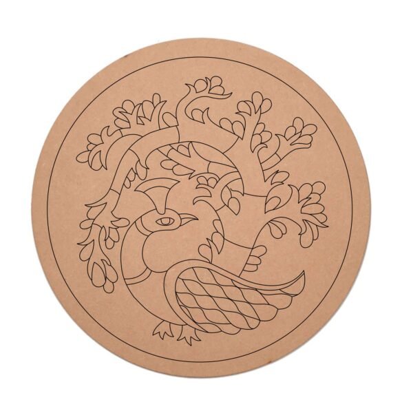 premarked peacock laser cut file