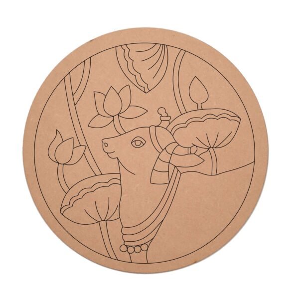 Premarked Cow Flowers Laser Cut Design Files