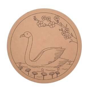 Premarked Swan in Water Laser Cut Design Files