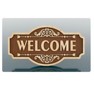 welcome laser cut file