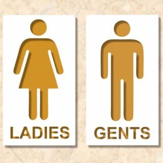 Ladies Gents Sign Toilet Bathroom Laser Cut Design Files