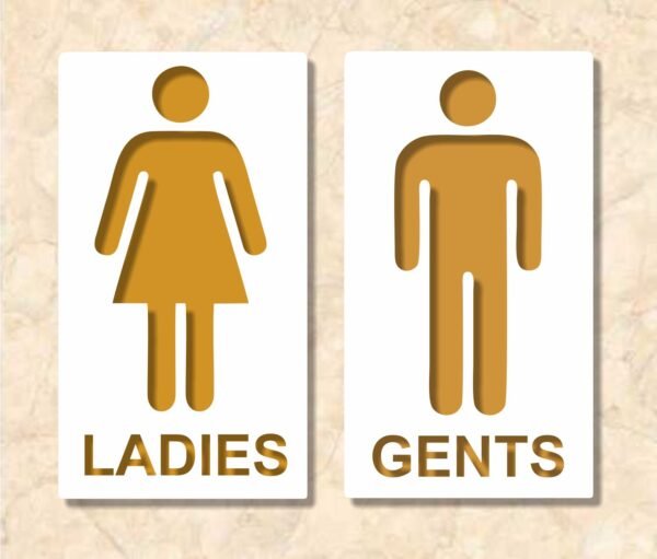 Ladies Gents Sign Toilet Bathroom Laser Cut Design Files