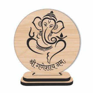 God Ganesha Engraved Car Dashboard Laser Cut Design Files