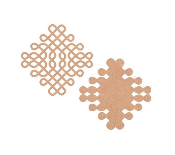 Geometric Pattern Kolam Art Base Laser Cut Design Files