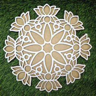 Lotus Rangoli Base Laser Cut Design Files